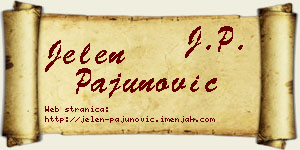 Jelen Pajunović vizit kartica